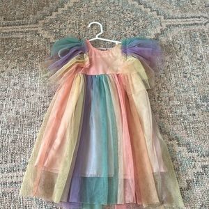 Lola + the Boys Sunset Rainbow Tulle Dress 2T